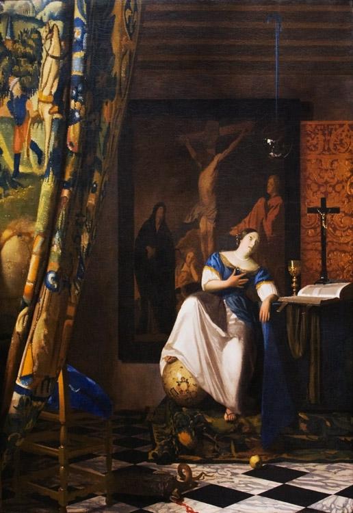 VERMEER VAN DELFT, Jan The Allegory of the Faith wet Sweden oil painting art